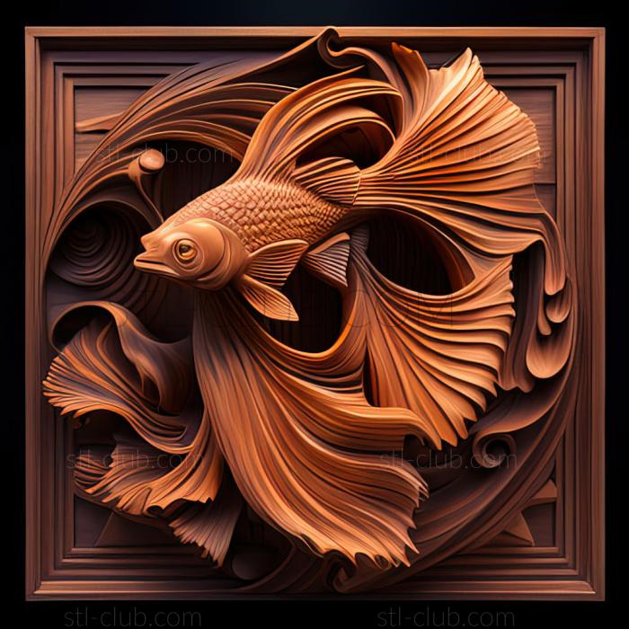 st Poster fighting fish fish